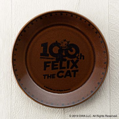 MASHICO プレート17cm FELIX THE CAT [100th LOGO] ブラウン